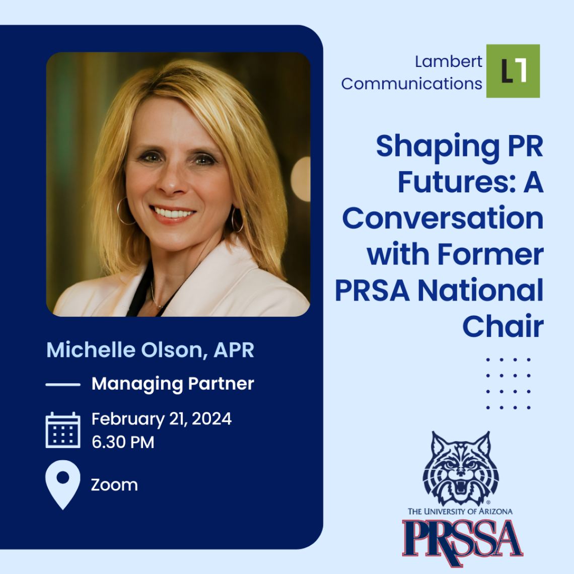 PRSSA Spring 2024 Meeting: Shaping PR Futures: A Conversation with Former PRSA National Chair