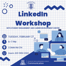 Lamda Pi Eta LinkedIn Workshop Flyer_February 2024