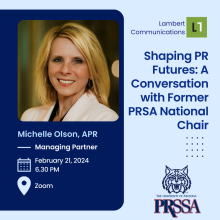 PRSSA Spring 2024 Meeting: Shaping PR Futures: A Conversation with Former PRSA National Chair
