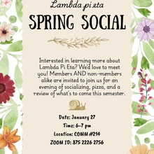 Lamda PiEta (LPH) Meeting_January 2026