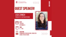 Digital Signage_Lambda Pi Eta_Lisa Zunich Flyer_December 2024